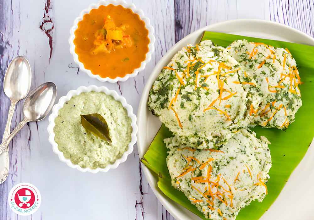 Kambu Idli in Tamil- கம்பு கீரை காய்கறி இட்லி